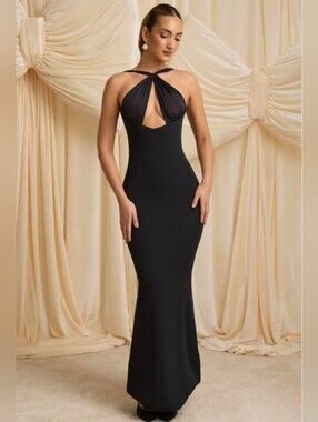 Oh Polly Xanthia Pearl Halterneck Dress